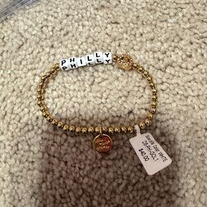 Gold Beaded Philly Bracelet little words project